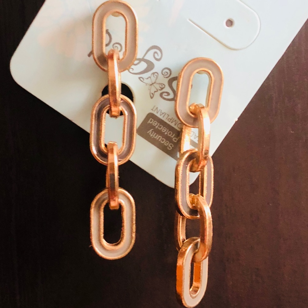 Chunky Gold Chain Earrings